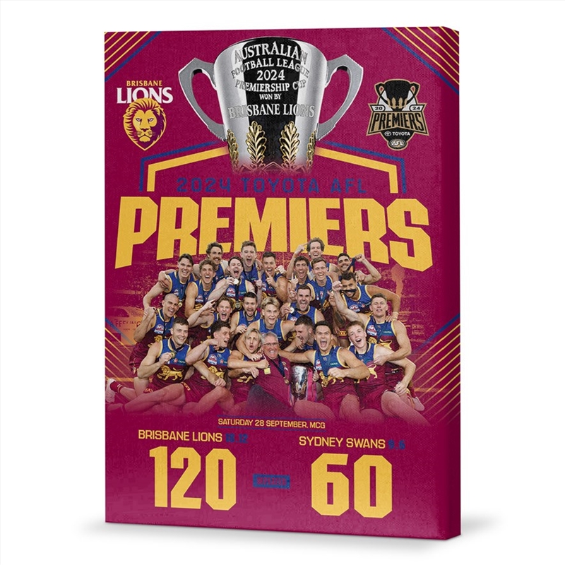 AFL: Brisbane Lions - Gf24 Canvas Team Photo Ph2- Brisbane Lions/Product Detail/Decor