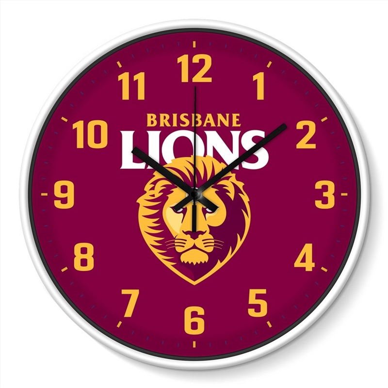 AFL: Brisbane Lions - Wall Clock/Product Detail/Clocks