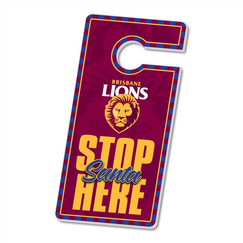 AFL: Brisbane Lions - Xmas Door Hanger/Product Detail/Homewares