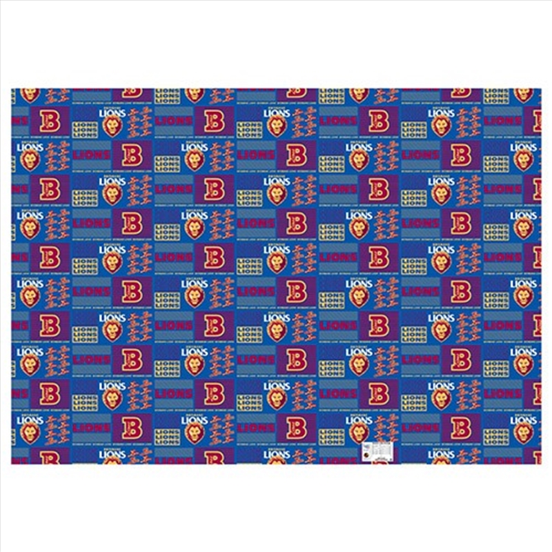 AFL: Brisbane Lions - Wrapping Paper/Product Detail/Party Accessories