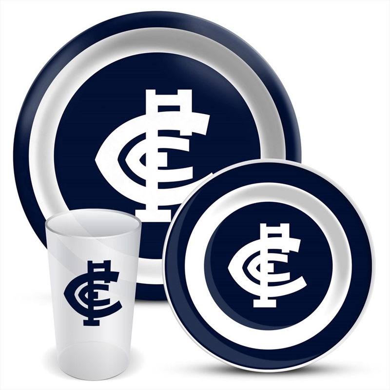 AFL: Carlton - 3Pce Dinner Set/Product Detail/Diningware