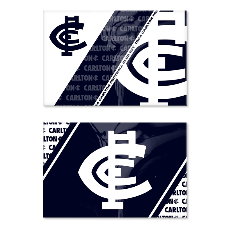 AFL: Carlton - Set Of 2 Magnets/Product Detail/Stationery