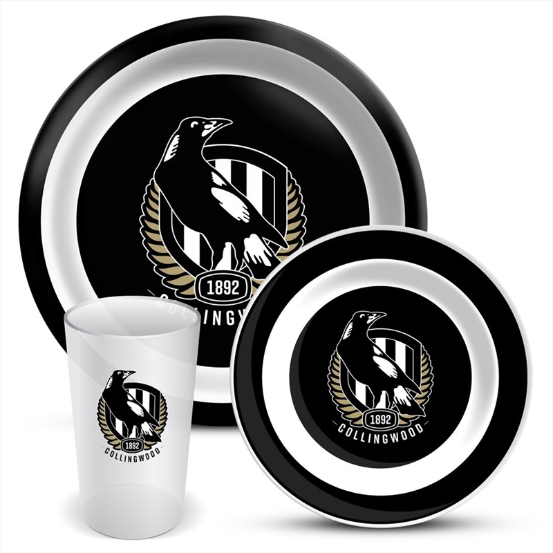AFL: Collingwood - 3Pce Dinner Set/Product Detail/Diningware