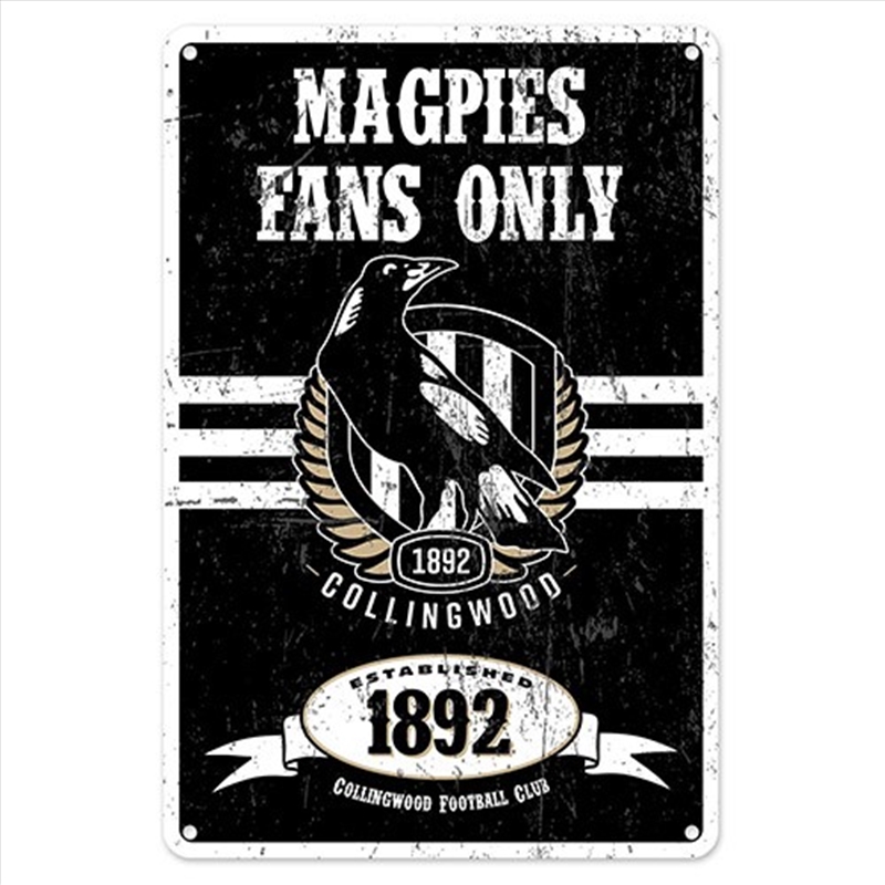 AFL: Collingwood - Retro Metal Sign/Product Detail/Posters & Prints