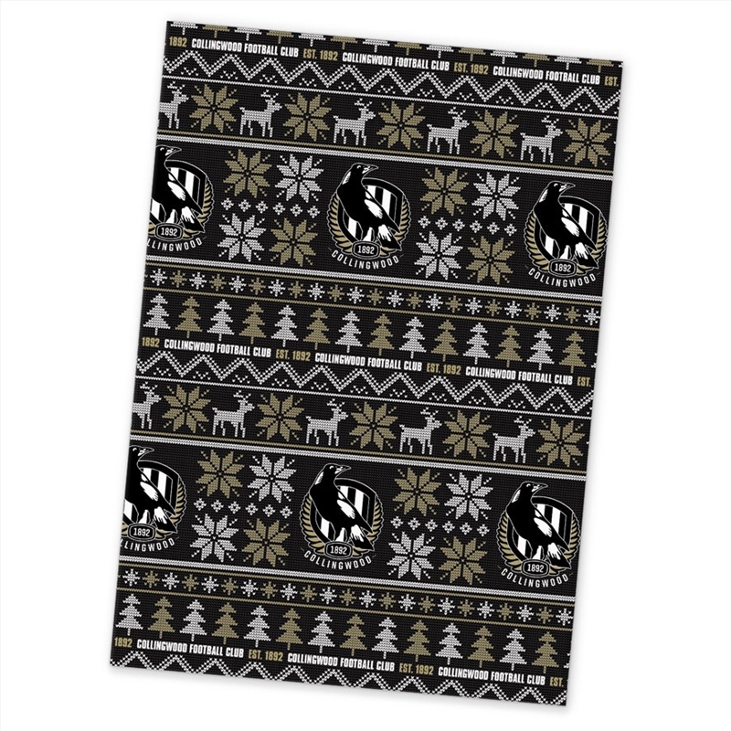 AFL: Collingwood - Xmas Wrapping Paper/Product Detail/Party Accessories