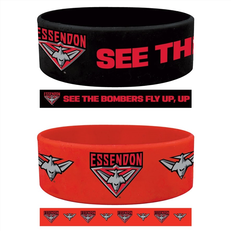 AFL: Essendon - Set Of 2 Wrist Bands/Product Detail/Jewellery