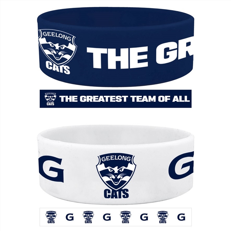 AFL: Geelong - Set Of 2 Wrist Bands/Product Detail/Jewellery