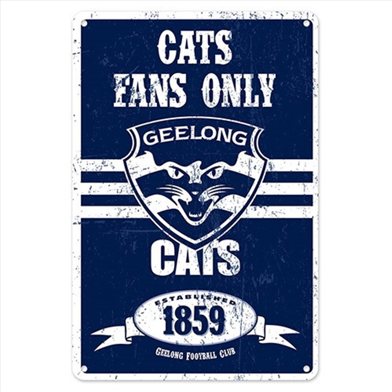 AFL: Geelong - Retro Metal Sign/Product Detail/Posters & Prints