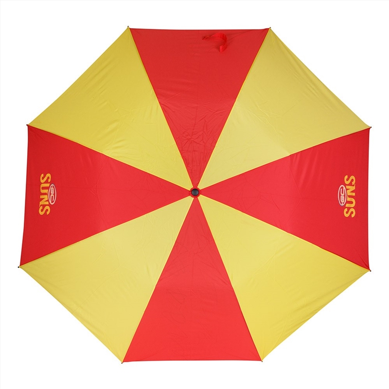 AFL: Gold Coast Suns - Text Umbrella/Product Detail/Umbrellas