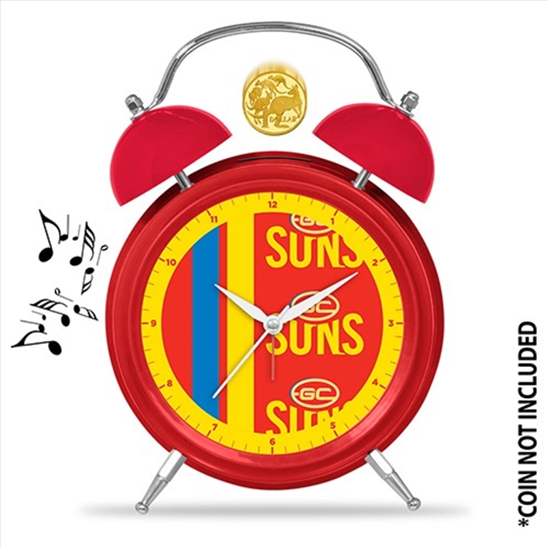 AFL: Gold Coast Suns - Musical Clock/Product Detail/Clocks