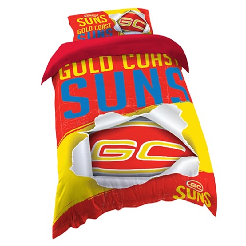 AFL: Gold Coast Suns - Single Quilt Cover/Product Detail/Manchester