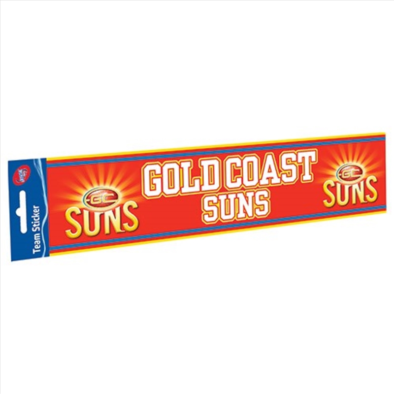 AFL: Gold Coast Suns - Bumper Sticker/Product Detail/Stationery