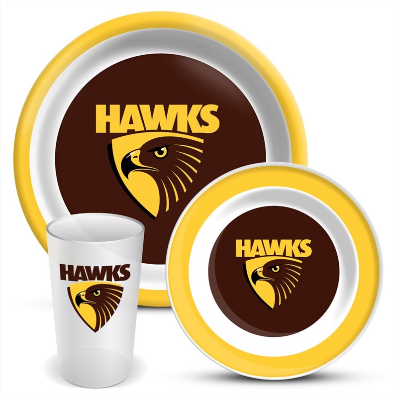 AFL: Hawthorn - 3Pce Dinner Set/Product Detail/Diningware