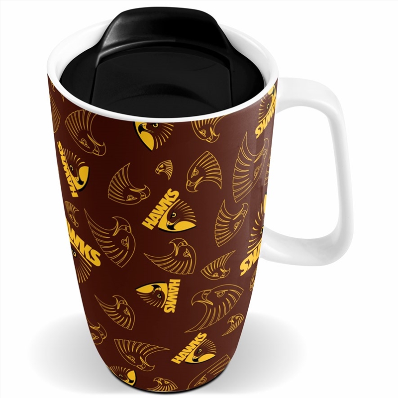 AFL: Hawthorn - Handled Travel Mug/Product Detail/To Go Cups