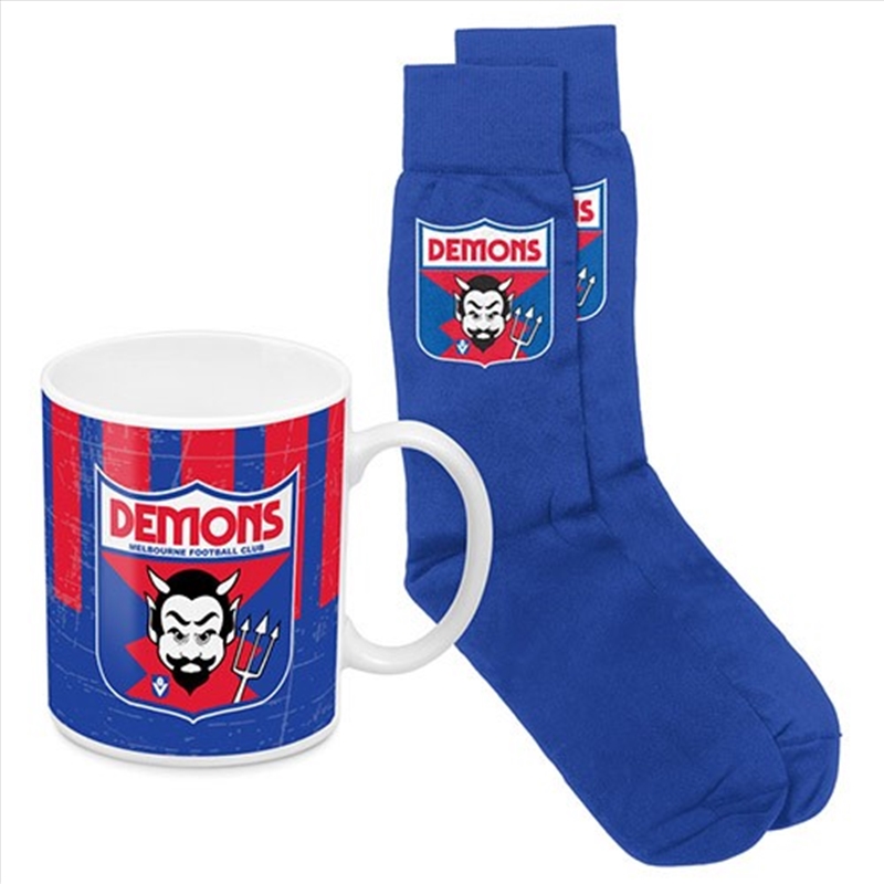 AFL: Melbourne - Heritage Mug & Sock Pk/Product Detail/Mugs