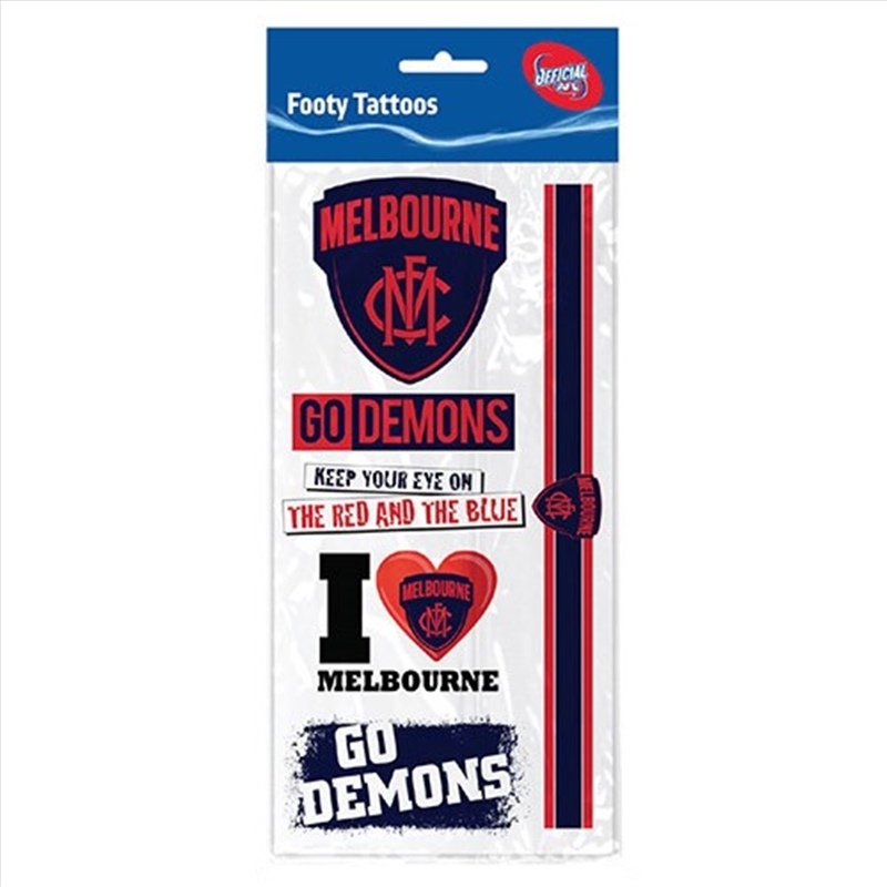 AFL: Melbourne - Tattoo Sheet/Product Detail/Stationery