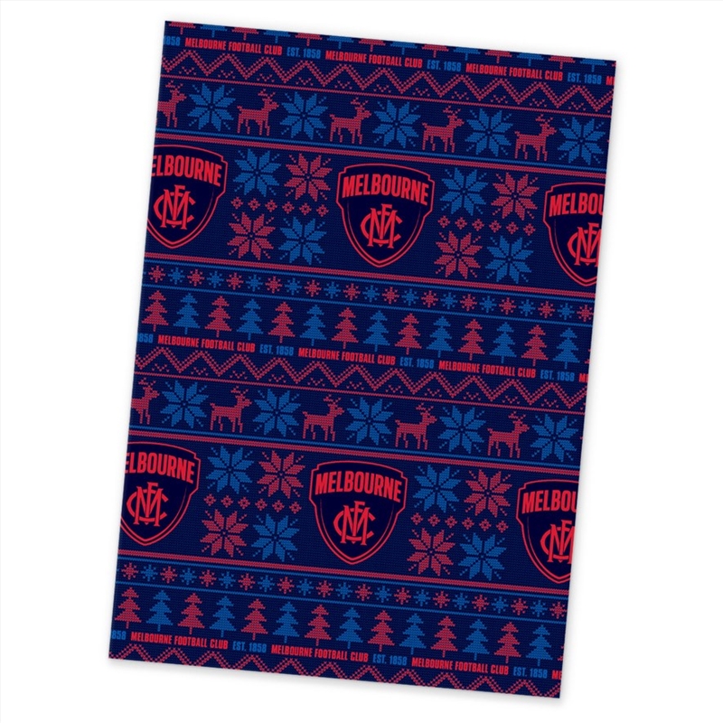 AFL: Melbourne - Xmas Wrapping Paper/Product Detail/Party Accessories