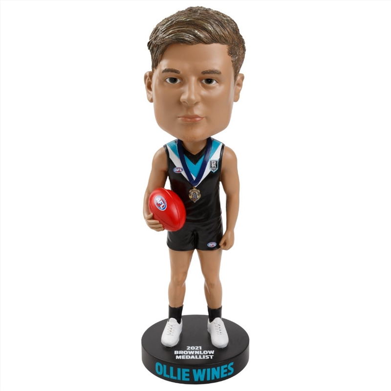 AFL: Port Adelaide - Bobblehead Lrg: Ollie Wines/Product Detail/Figurines
