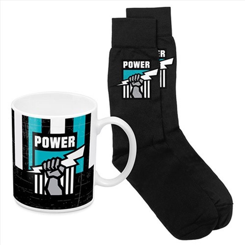 AFL: Port Adelaide - Heritage Mug & Sock Pk/Product Detail/Mugs