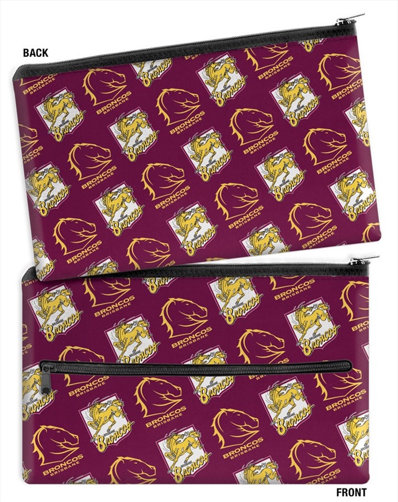 NRL: Broncos - Large Pencil Case/Product Detail/Pencil Cases