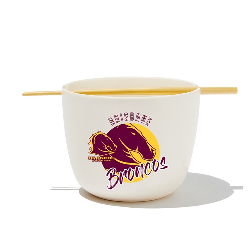 NRL: Broncos - Noodle Bowl/Chopsticks/Product Detail/Diningware