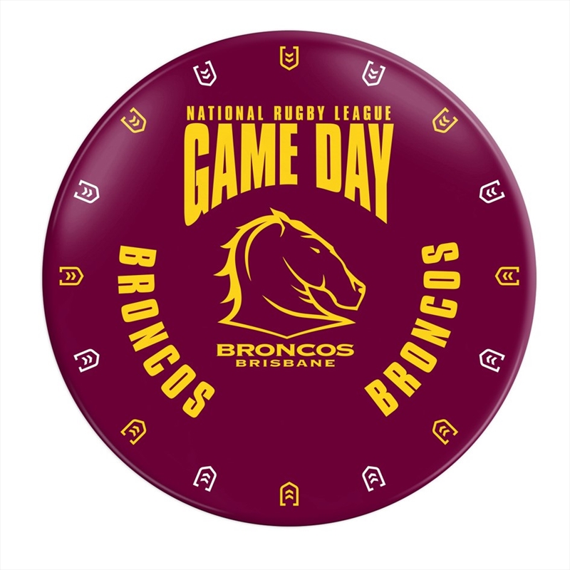 NRL: Broncos - Snack Plate/Product Detail/Diningware
