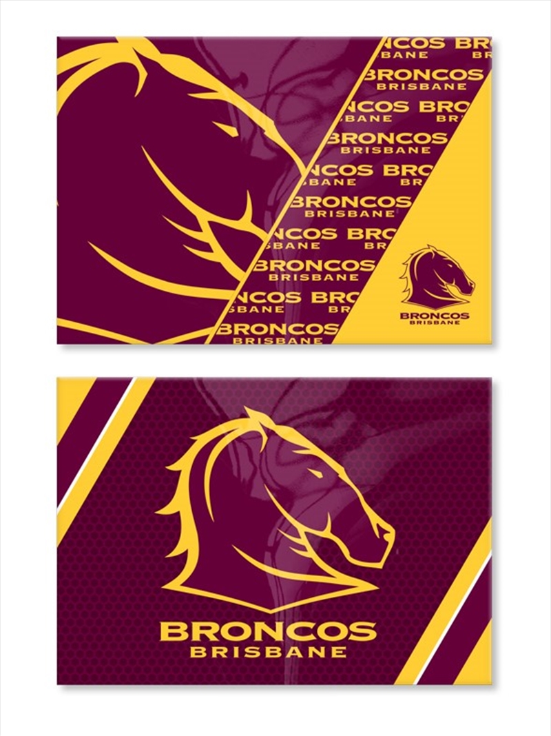 NRL: Broncos - Set Of 2 Magnets/Product Detail/Stationery