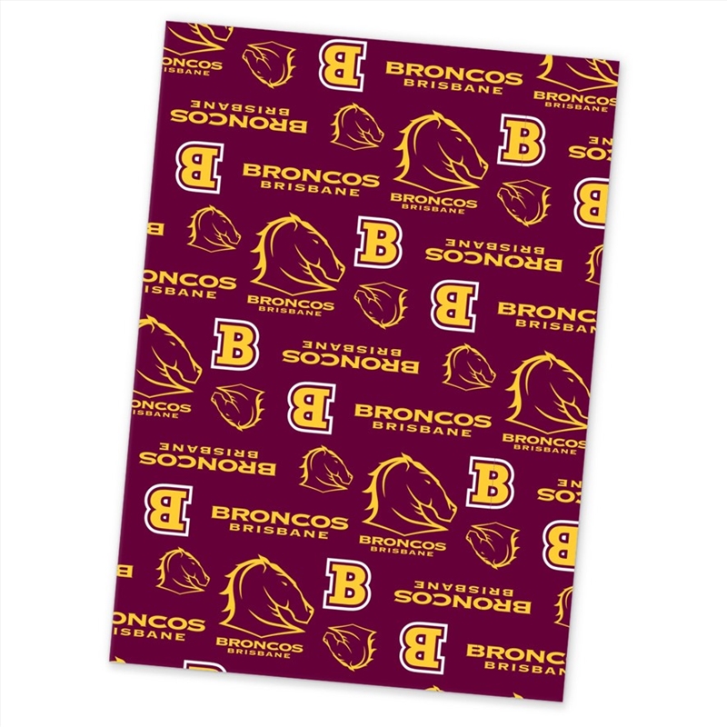 NRL: Broncos - Wrapping Paper/Product Detail/Party Accessories