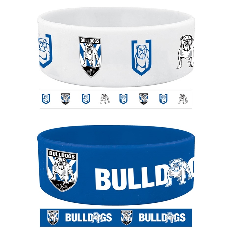 NRL: Bulldogs - Set Of 2 Wrist Bands/Product Detail/Jewellery
