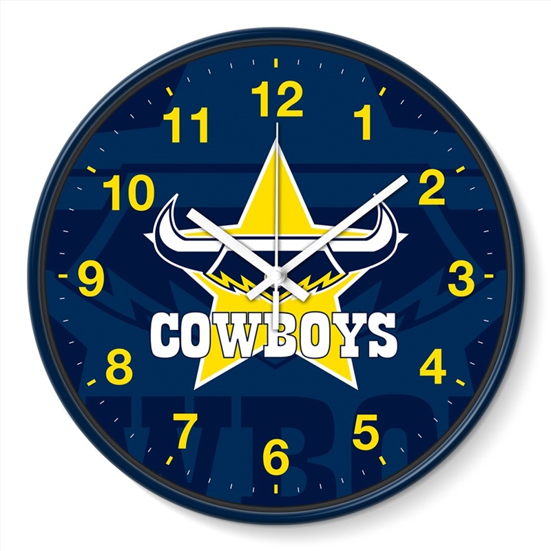 NRL: Cowboys - Wall Clock/Product Detail/Clocks