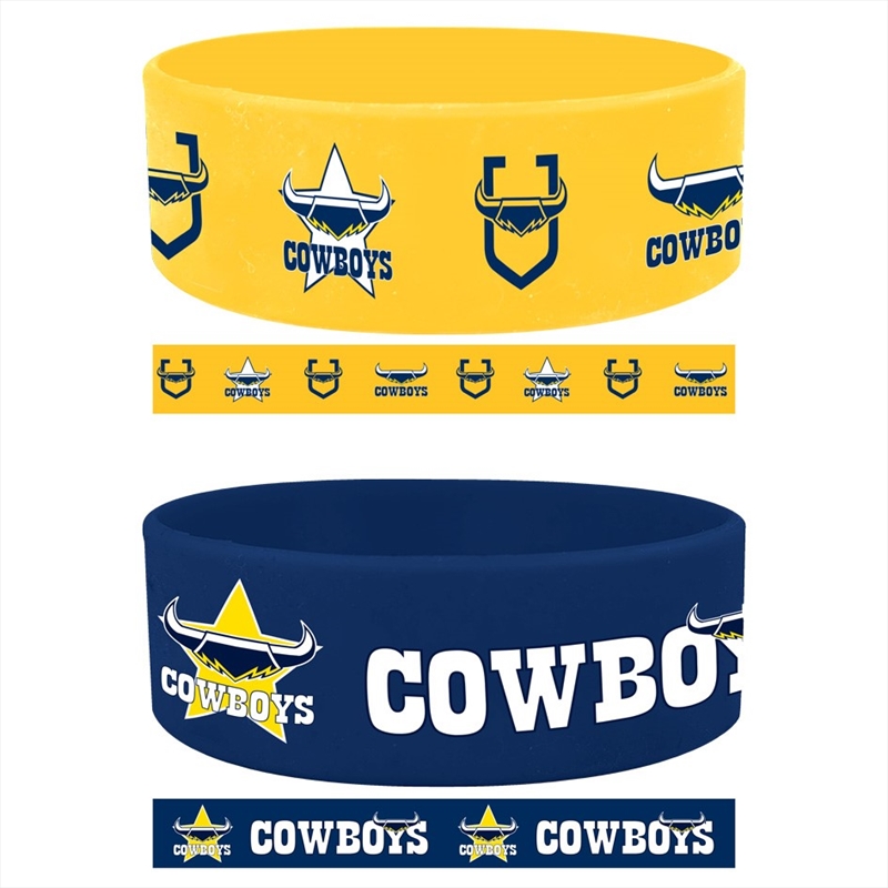 NRL: Cowboys - Set Of 2 Wrist Bands/Product Detail/Jewellery