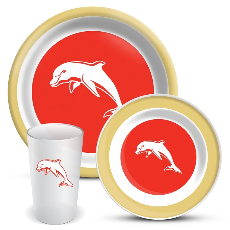 NRL: Dolphins - 3Pce Dinner Set/Product Detail/Diningware