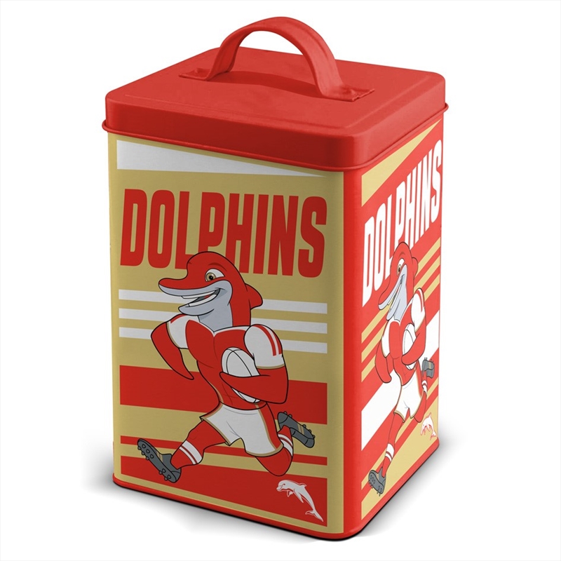 NRL: Dolphins - Storage Cookie Tin/Product Detail/Kitchenware