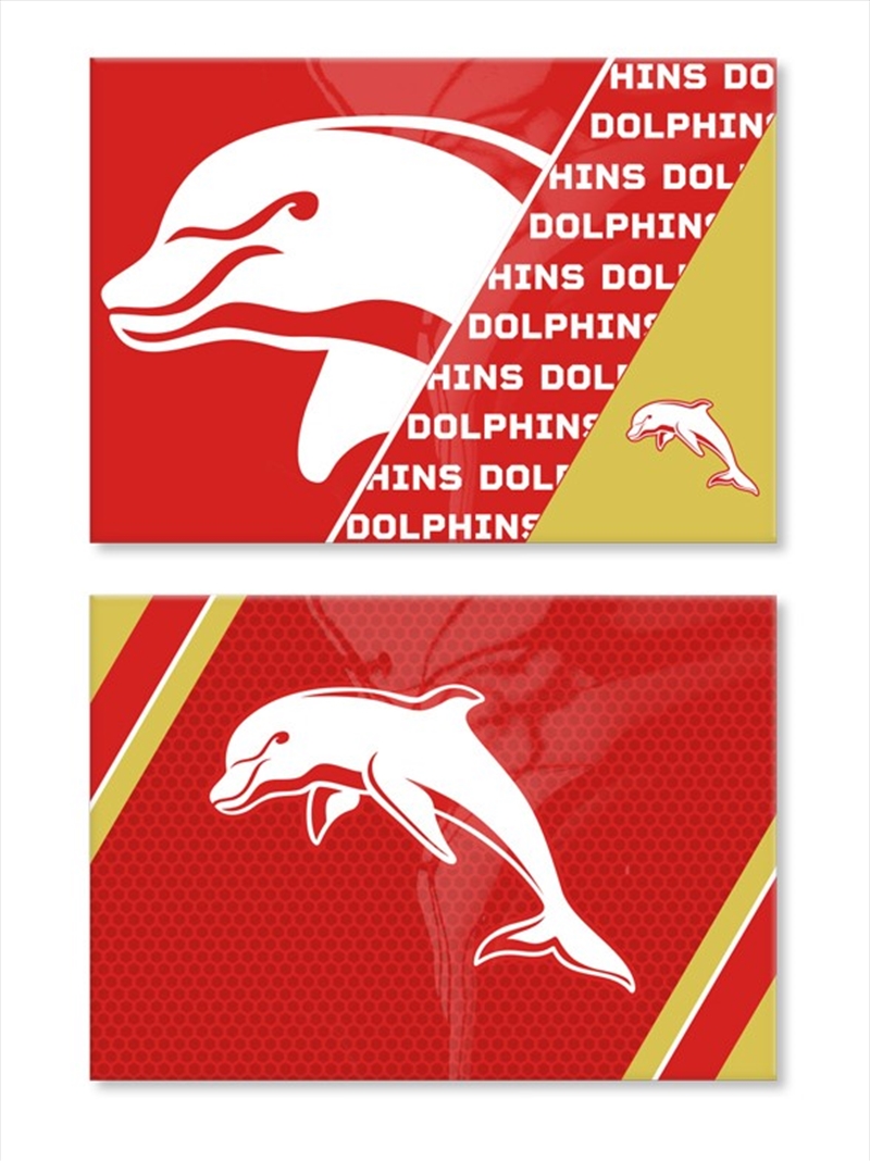 NRL: Dolphins - Set Of 2 Magnets/Product Detail/Stationery