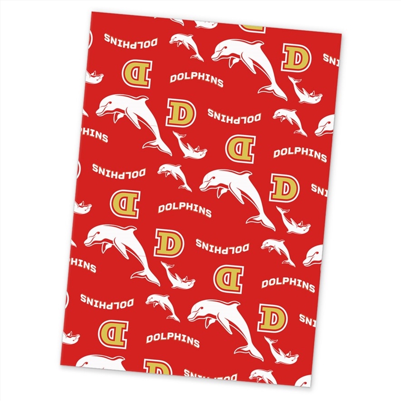 NRL: Dolphins - Wrapping Paper/Product Detail/Party Accessories
