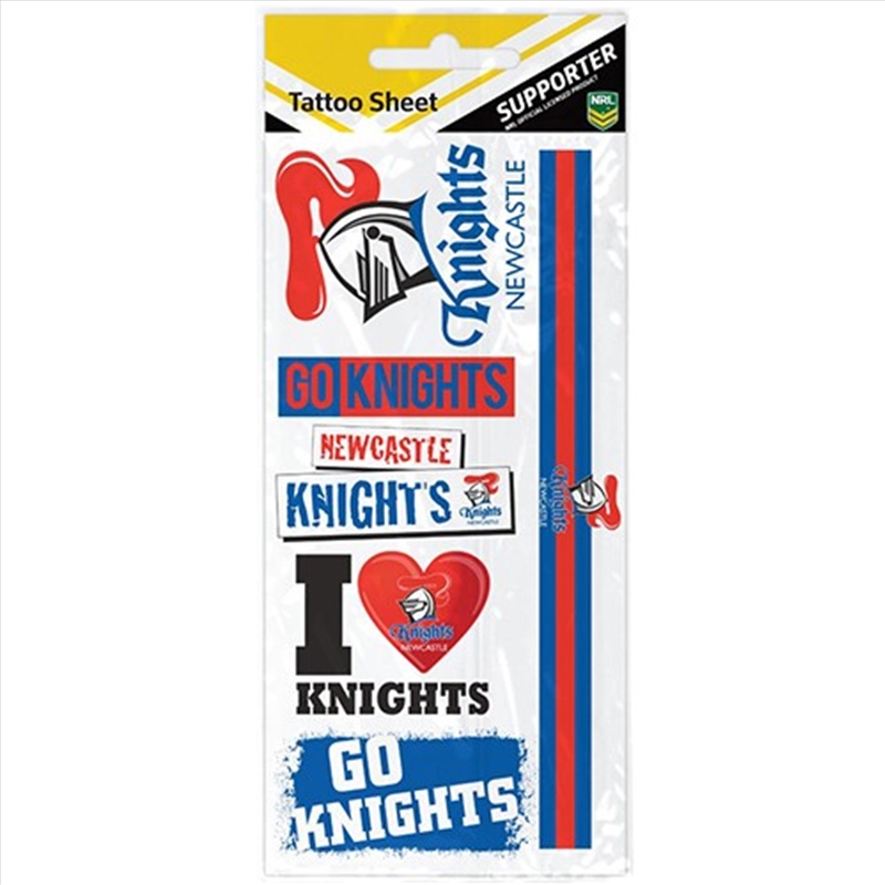 NRL: Knights - Tattoo Sheet/Product Detail/Stationery