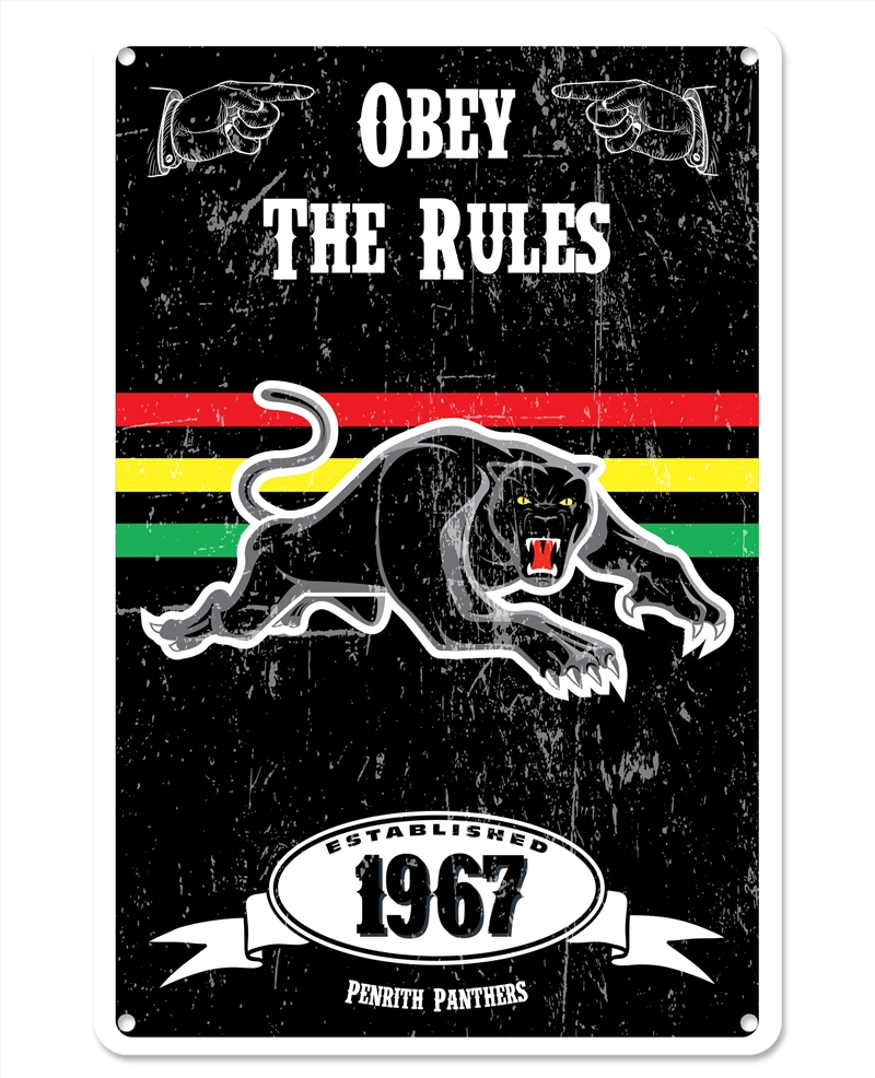 NRL: Panthers - Retro Metal Sign/Product Detail/Posters & Prints