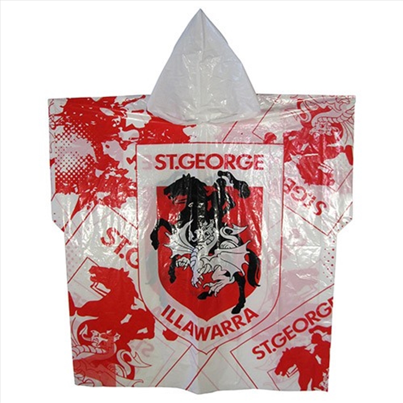 NRL: St George Dragons - Full Print Poncho/Product Detail/Apparel