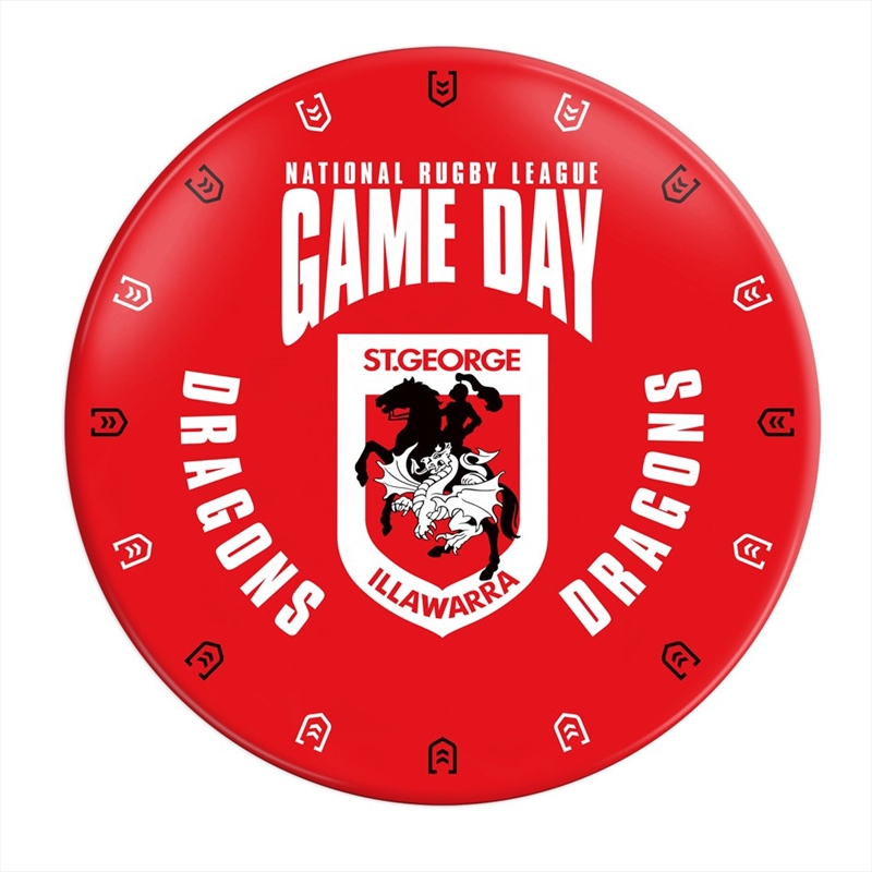 NRL: St George Dragons - Snack Plate/Product Detail/Diningware