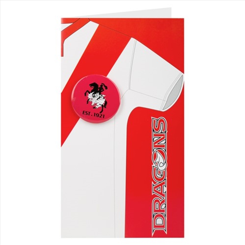 NRL: St George Dragons - Jersey Badge Card/Product Detail/Stationery