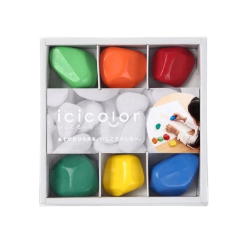 icicolour (stone shaped) Crayon Set 6 pack/Product Detail/Toys