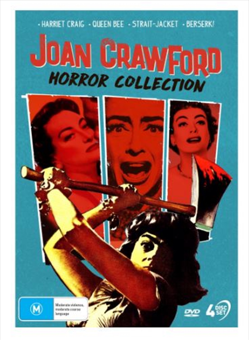 Harriet Craig (1950) / Queen Bee (1955) / Strait-Jacket (1964) / Berserk (1967)  Joan Crawford Horr/Product Detail/Horror
