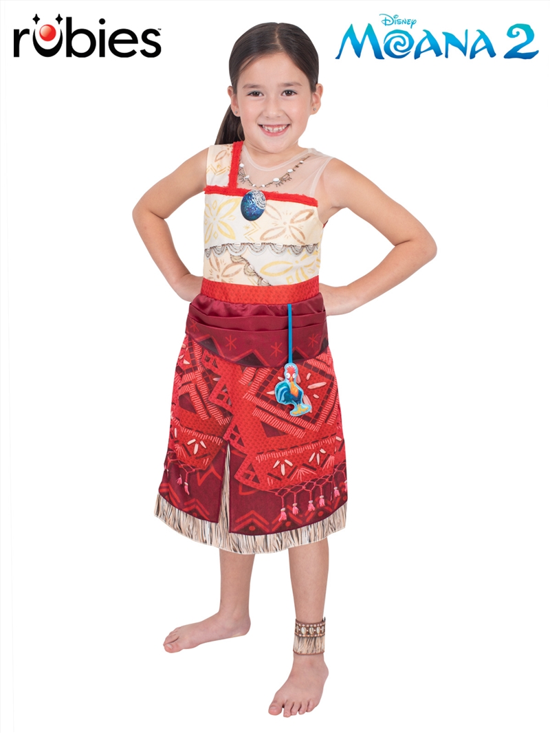 Moana Deluxe Costume With Heihei Accessory - Size 4-6/Product Detail/Costumes