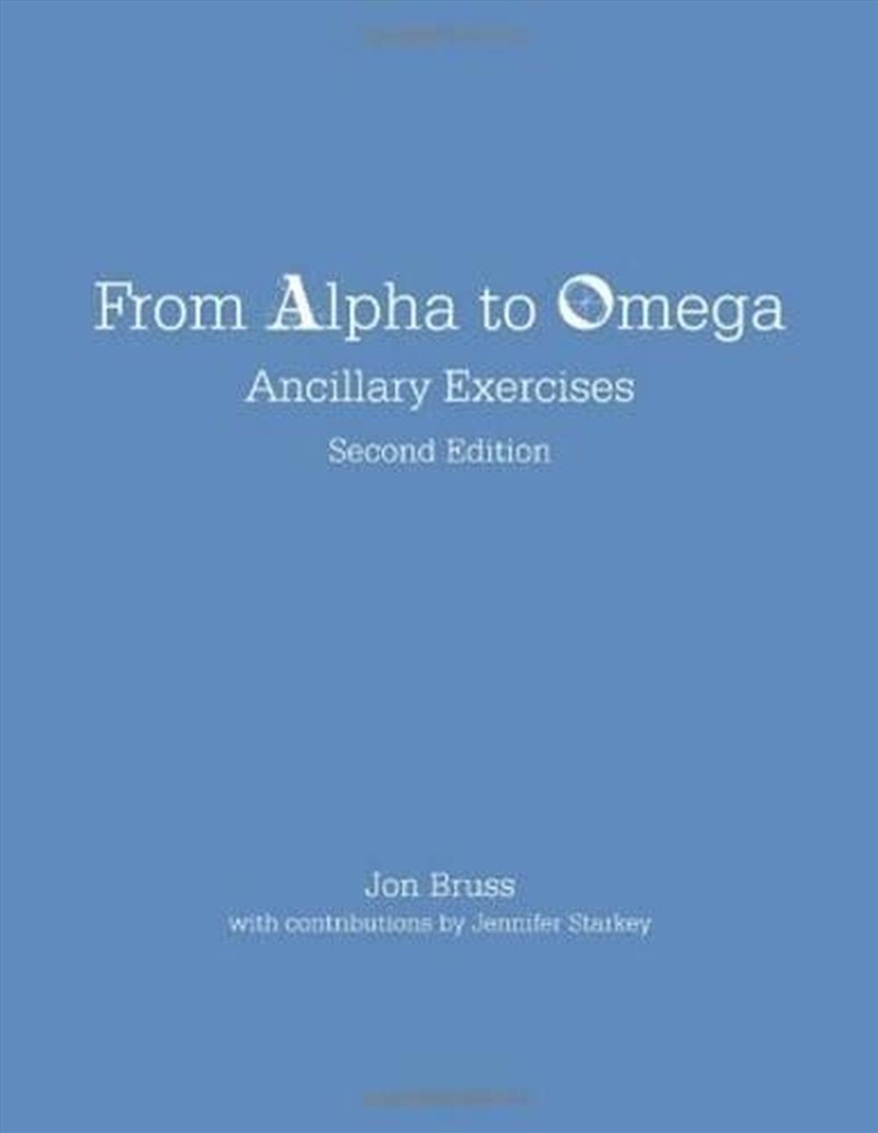 From Alpha to Omega: Ancillary Exercises/Product Detail/Language & Linguistics