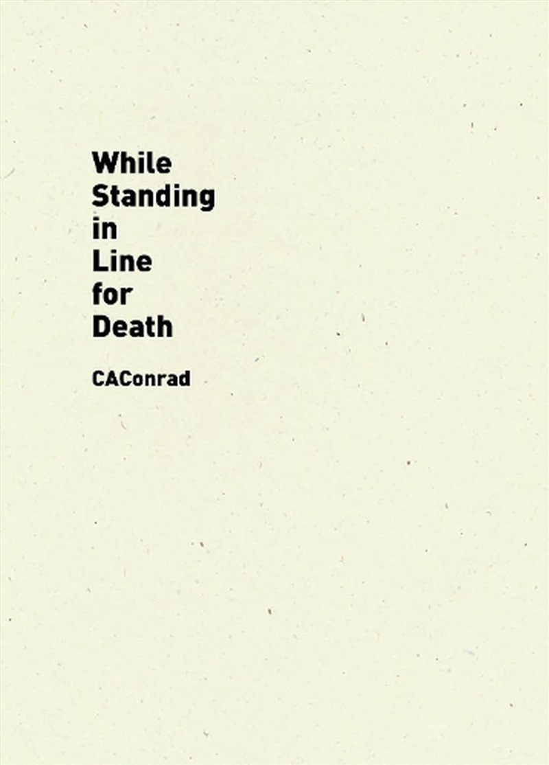 While Standing In Line For Death/Product Detail/Reading