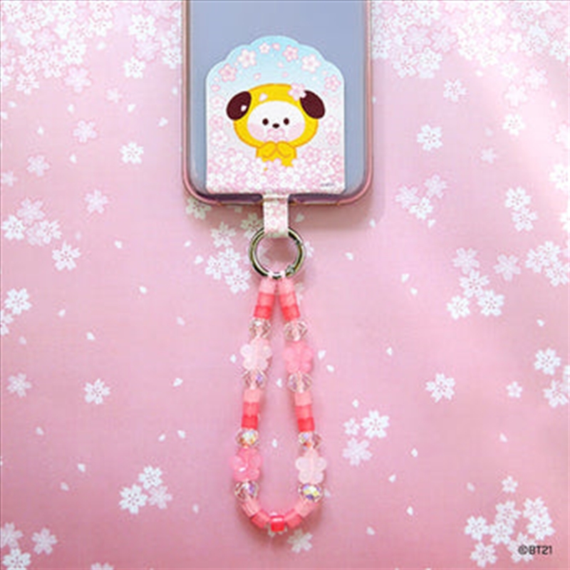 Bt21 - Cherry Blossom Minini Phone Tag Holder Chimmy/Product Detail/KPOP Merch