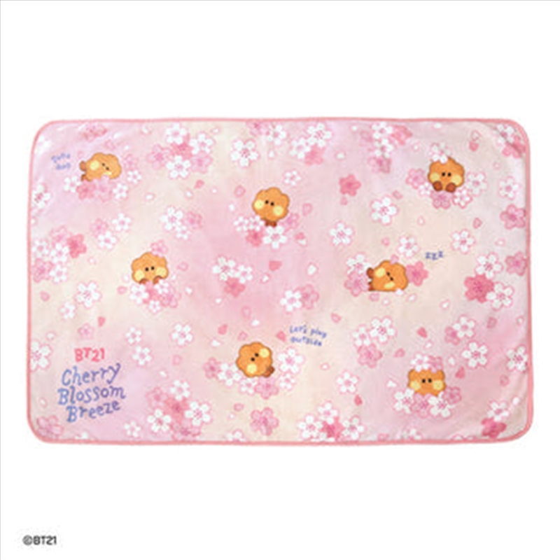 Bt21 - Cherry Blossom Minini Blanket Shooky/Product Detail/KPOP Merch