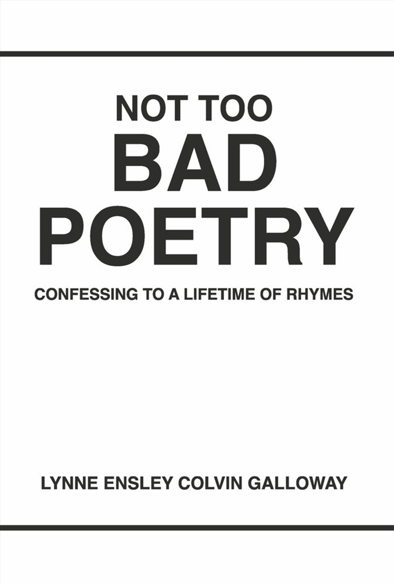 NOT TOO BAD POETRY/Product Detail/Reading