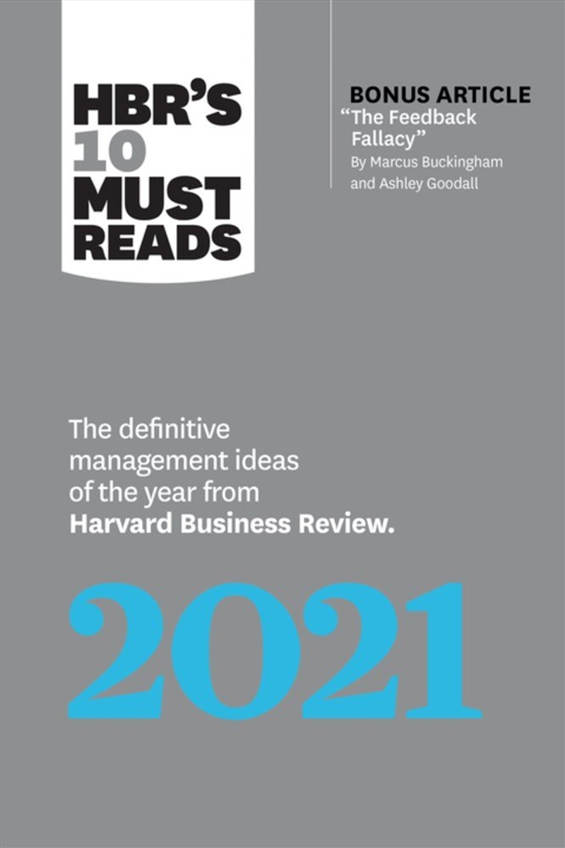 HBR's 10 Must Reads 2021/Product Detail/Reading