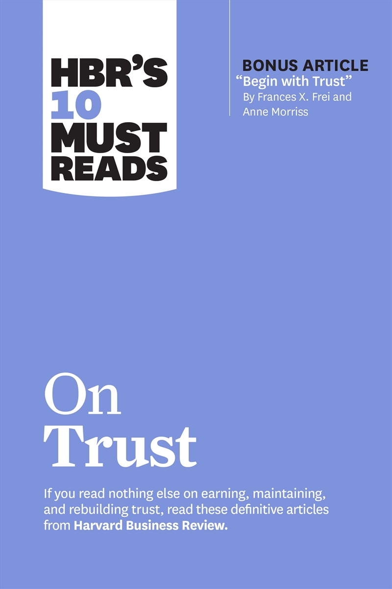 HBR's 10 Must Reads on Trust/Product Detail/Business Leadership & Management
